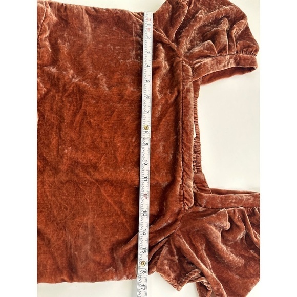 Madewell Suede Square Neck Balloon Sleeves Top - Picture 9 of 9